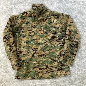 USMC Marines coat digital camo button up Military USA Medium - Long